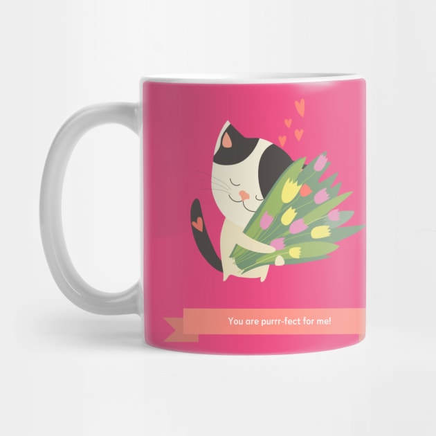 You Are Purrr-Fect For Me Cute and Funny Valentine's Day Gifts For Cat Lovers by lbradley86